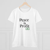 Peace is Profit Tee | Minimalist Text Shirt with Money Icon