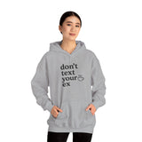 Funny Don't Text Your Ex Hoodie Unisex Sweatshirt, Relationship Humor, Gift for Friends, Casual Wear, Cozy Gift Idea