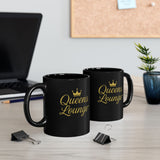 Queens Lounge Black Coffee Mug — 11oz & 15oz Ceramic
