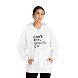 Funny Don't Text Your Ex Hoodie Unisex Sweatshirt, Relationship Humor, Gift for Friends, Casual Wear, Cozy Gift Idea
