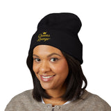 Queen Things Embroidered Cuffed Beanie
