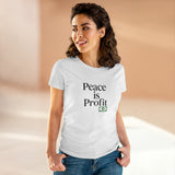 Peace is Profit Tee | Minimalist Text Shirt with Money Icon