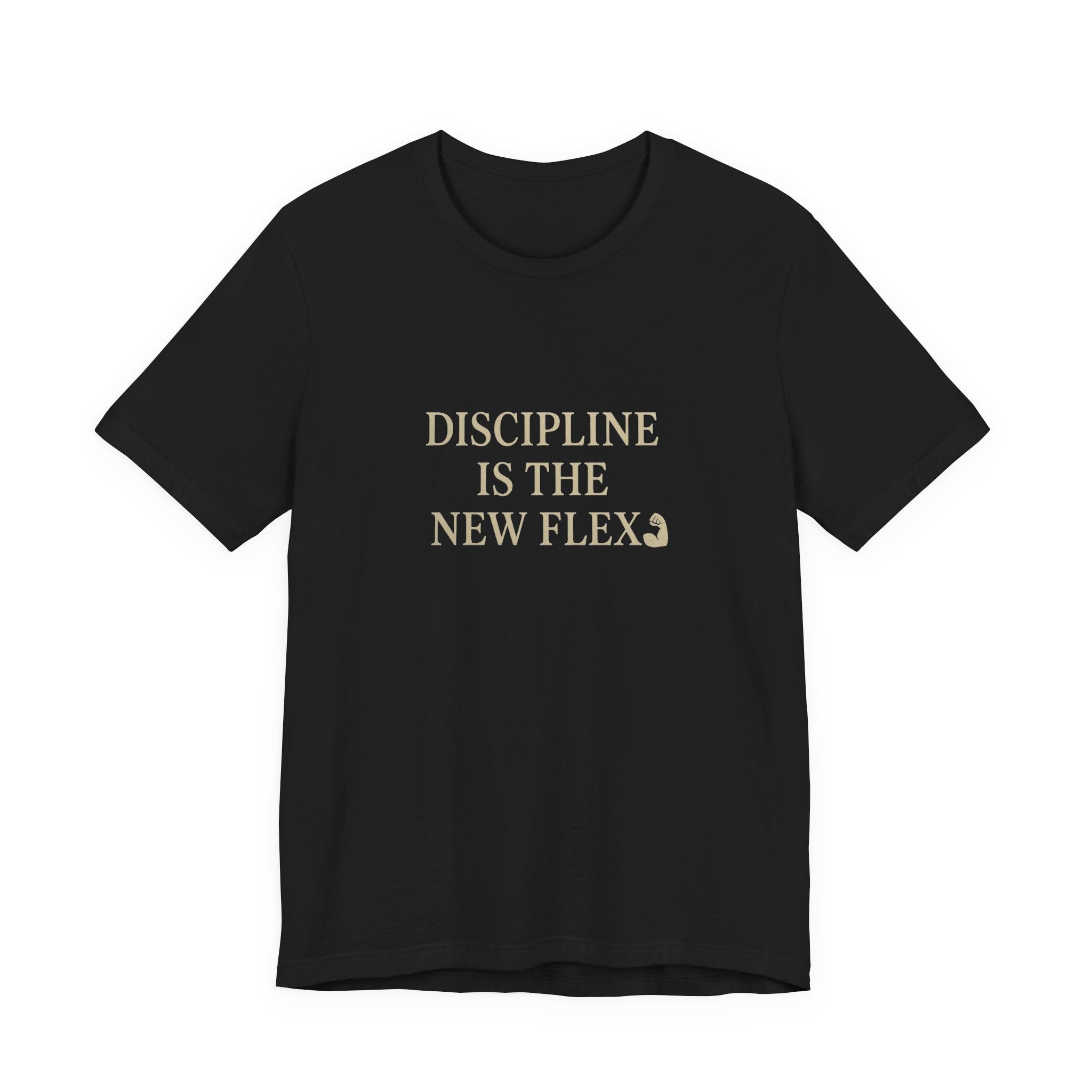 Discipline is the New Flex Unisex Tee, Motivational Shirt, Gift for Gym Lovers, Workout Tee, Casual Wear, Fitness Apparel
