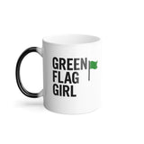 Green Flag Girl Color-Changing Mug — 11oz Funny Relationship Coffee Cup