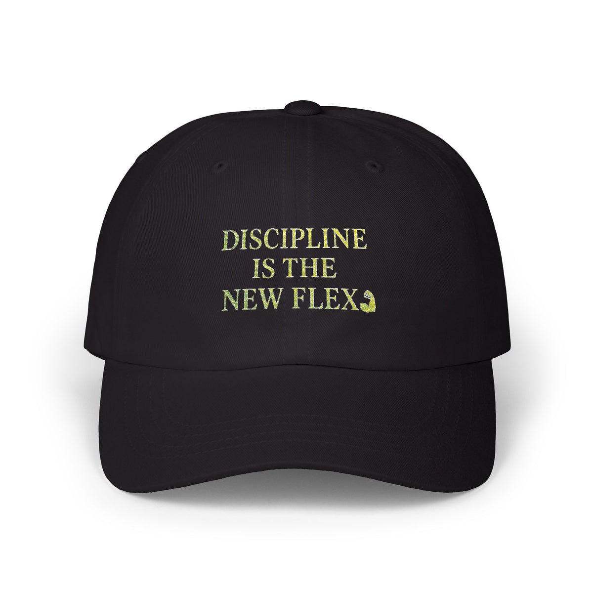 Dad Cap — "Discipline Is The New Flex" Embroidered Cotton Hat