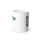 Green Flag Girl Color-Changing Mug — 11oz Funny Relationship Coffee Cup