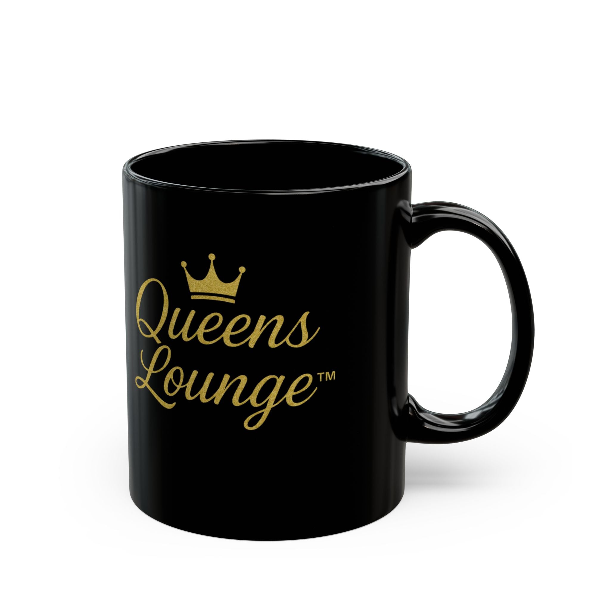 Queens Lounge Black Coffee Mug — 11oz & 15oz Ceramic