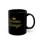 Queens Lounge Black Coffee Mug — 11oz & 15oz Ceramic
