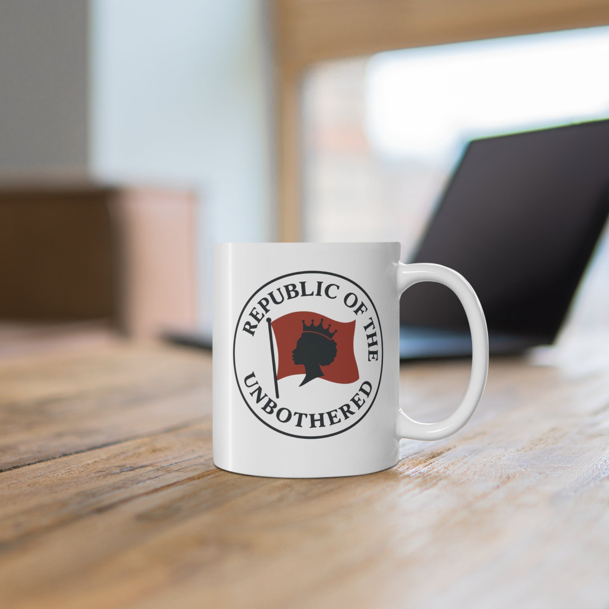 Republic of the Unbothered Mug — 11oz Ceramic Coffee Cup
