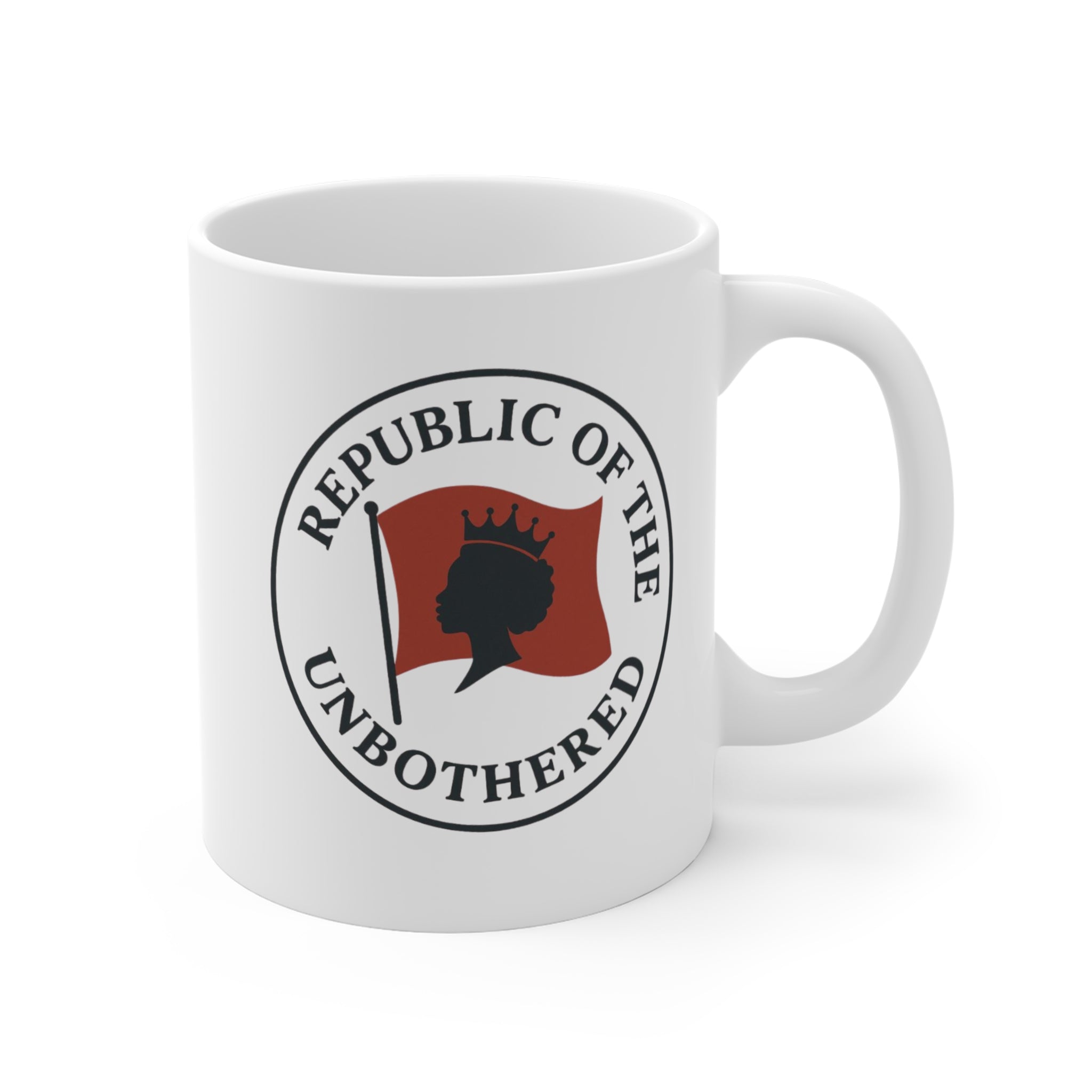 Republic of the Unbothered Mug — 11oz Ceramic Coffee Cup
