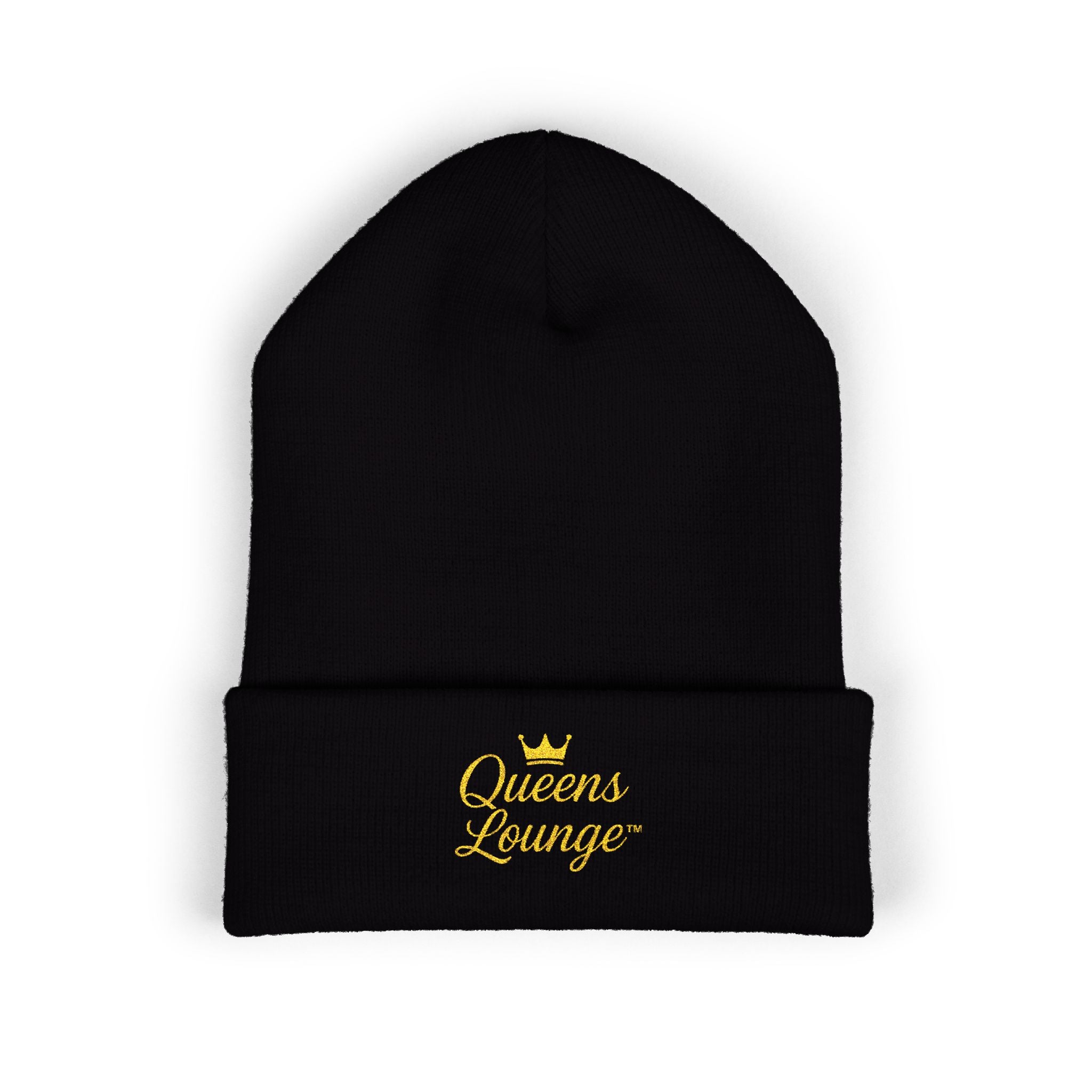 Queen Things Embroidered Cuffed Beanie
