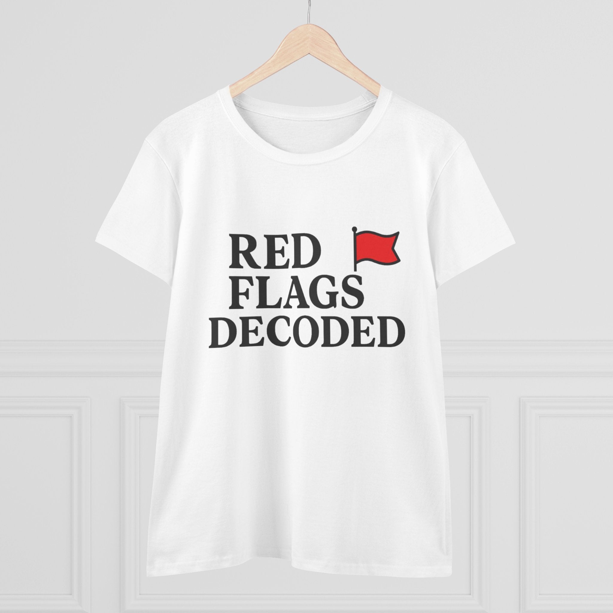Red Flags Decoded T-Shirt | Relationship Awareness, Red Flag Design