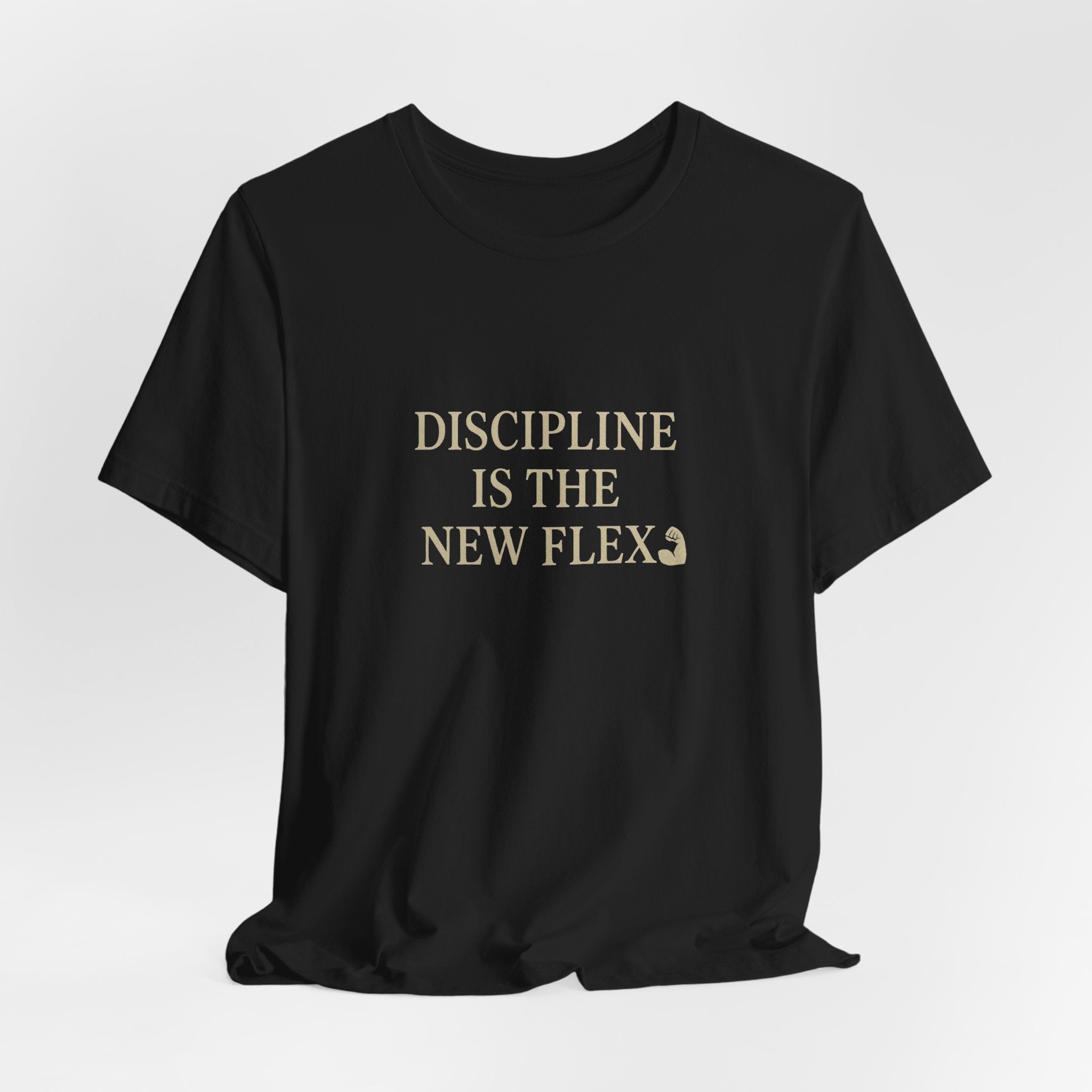 Discipline is the New Flex Unisex Tee, Motivational Shirt, Gift for Gym Lovers, Workout Tee, Casual Wear, Fitness Apparel